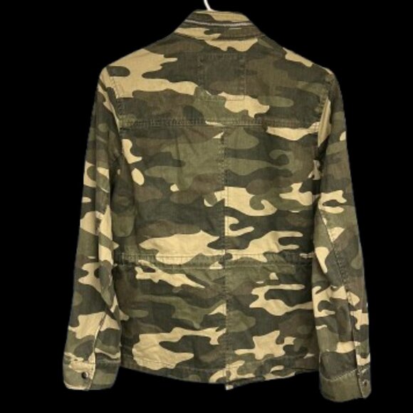 Love Tree Green Utility Camo Jacket Women's Size Medium - Picture 4 of 7